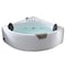 Eago 5Ft Rounded Modern Dbl Seat Corner Whirlpool Bath Tub W/ Fixtures AM200 - alternate 6